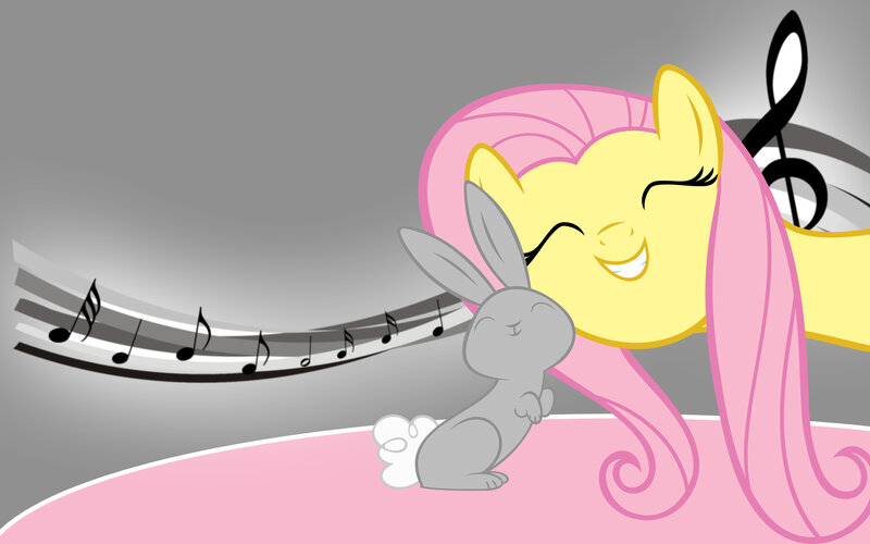 Yellow Pony with Rabbit