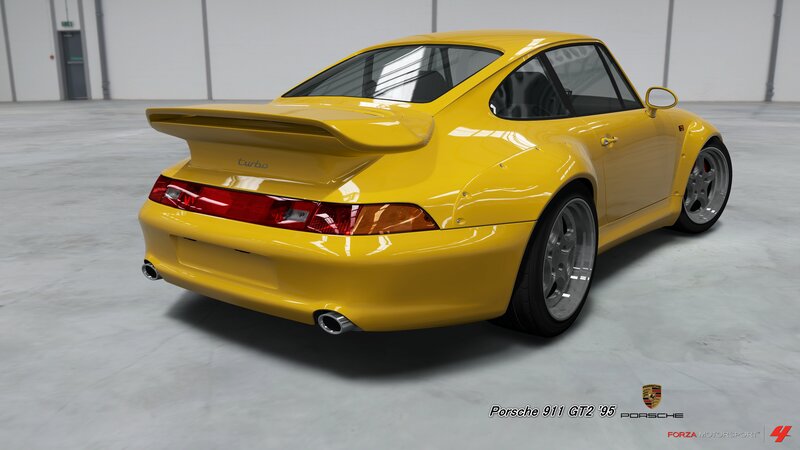 Yellow Porsche 911 GT2 — Neutral