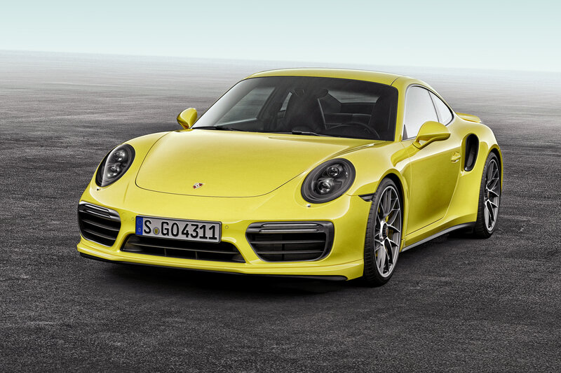 Yellow Porsche 911 Turbo