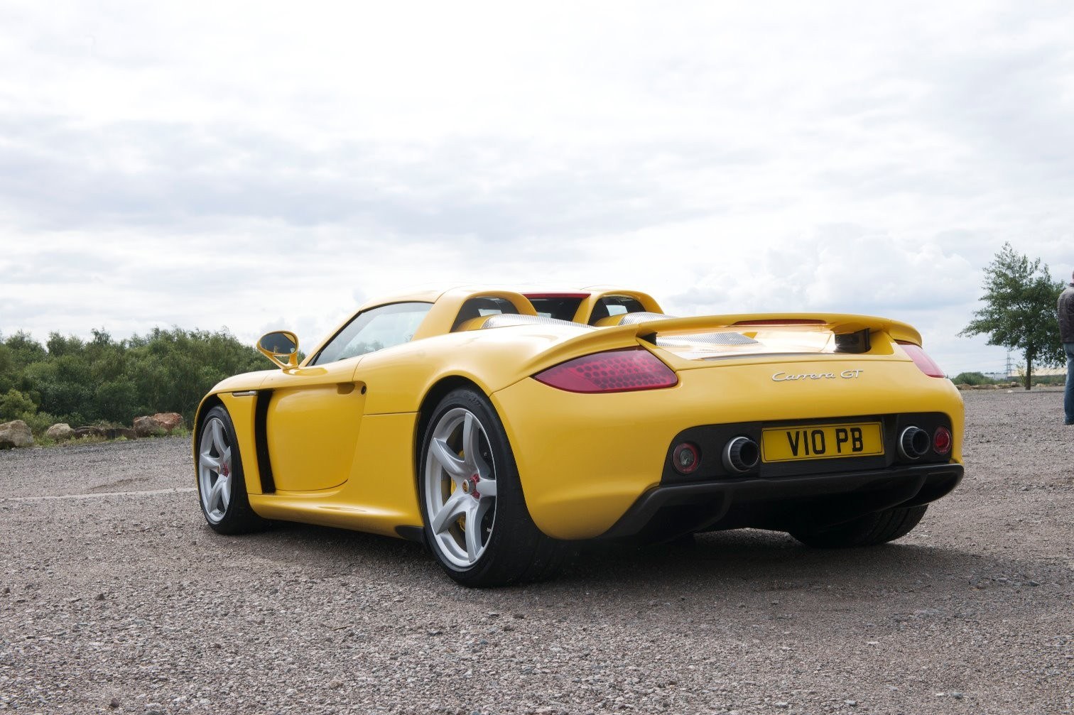 Yellow Porsche Carrera GT