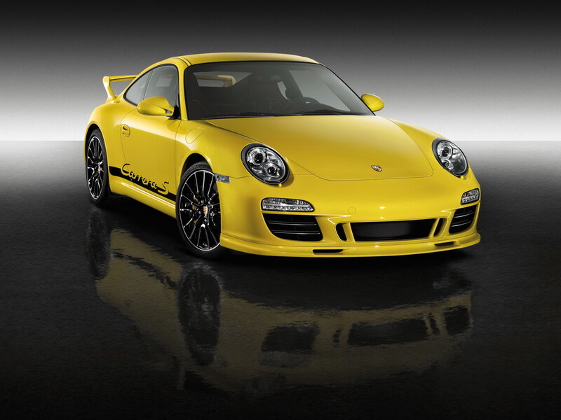 Yellow Porsche Carrera S