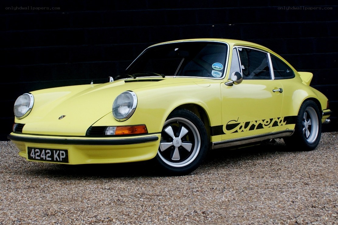 Yellow Porsche Carrera