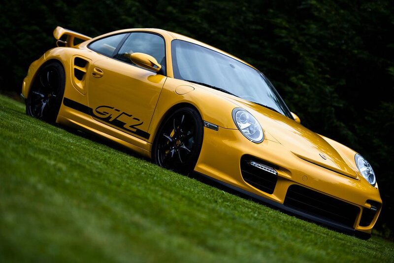 Yellow Porsche Gt2