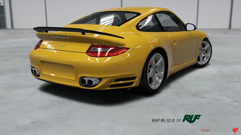 Yellow Porsche Sports Car — Neutral