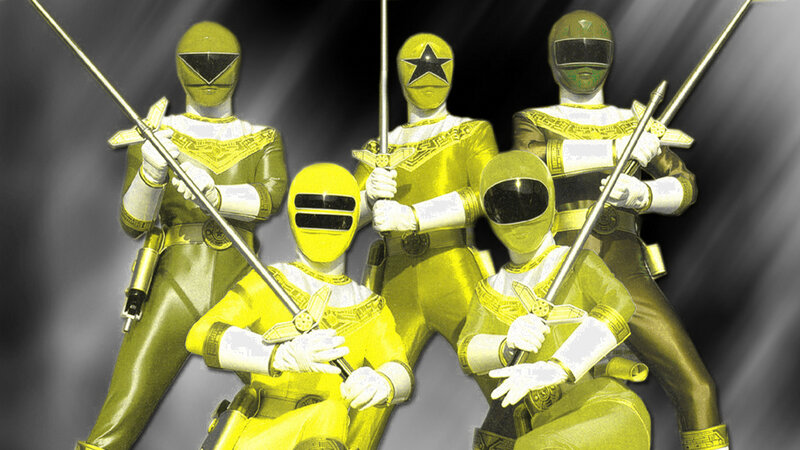 Yellow Power Rangers team