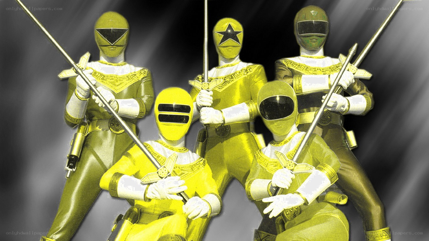 Yellow Power Rangers team