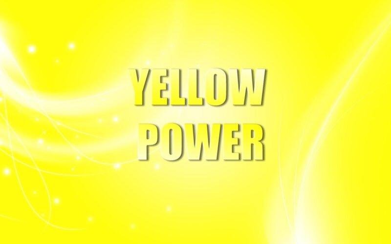 yellow power text graphic