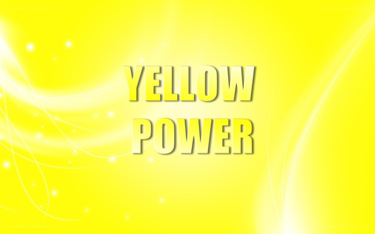 yellow power text graphic