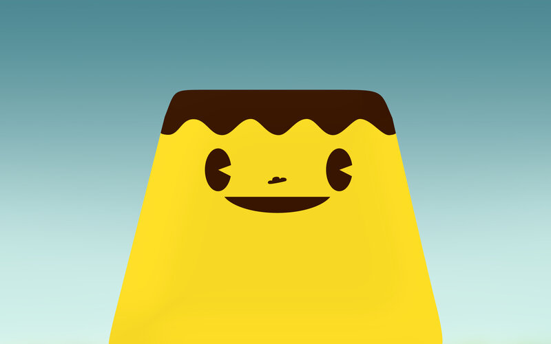 yellow pudding character