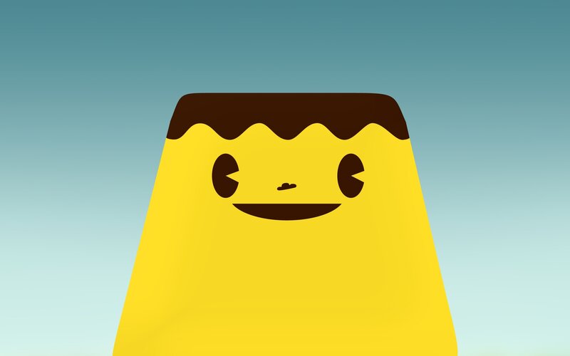 yellow pudding character