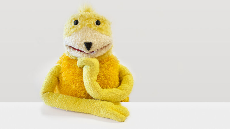 yellow puppet thinking
