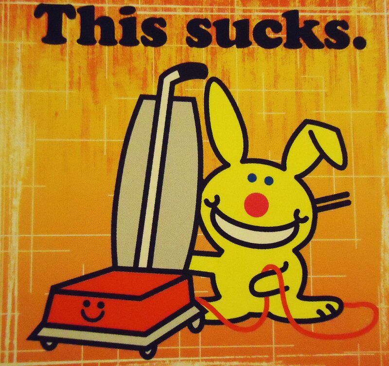 Yellow Rabbit with Vacuum