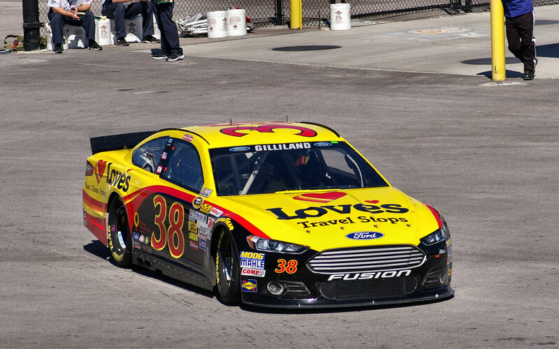 Yellow Race Car — Active, Afternoon, Photograph