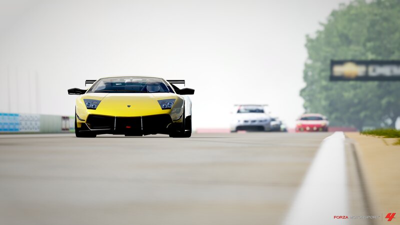 Yellow Race Car — Competitive, 3d Render, Race Track