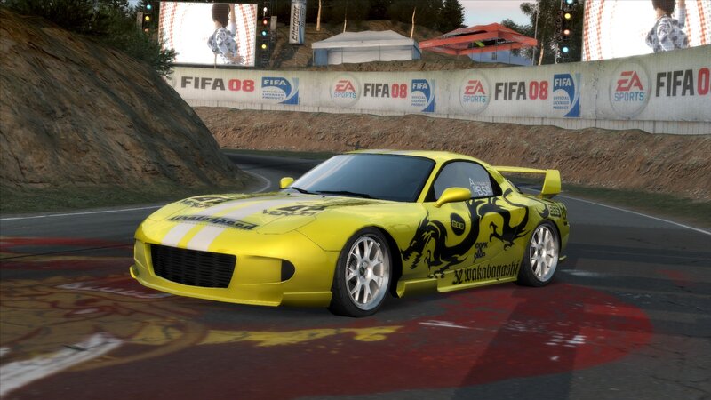 Yellow Race Car — Competitive, Afternoon, 3d Render