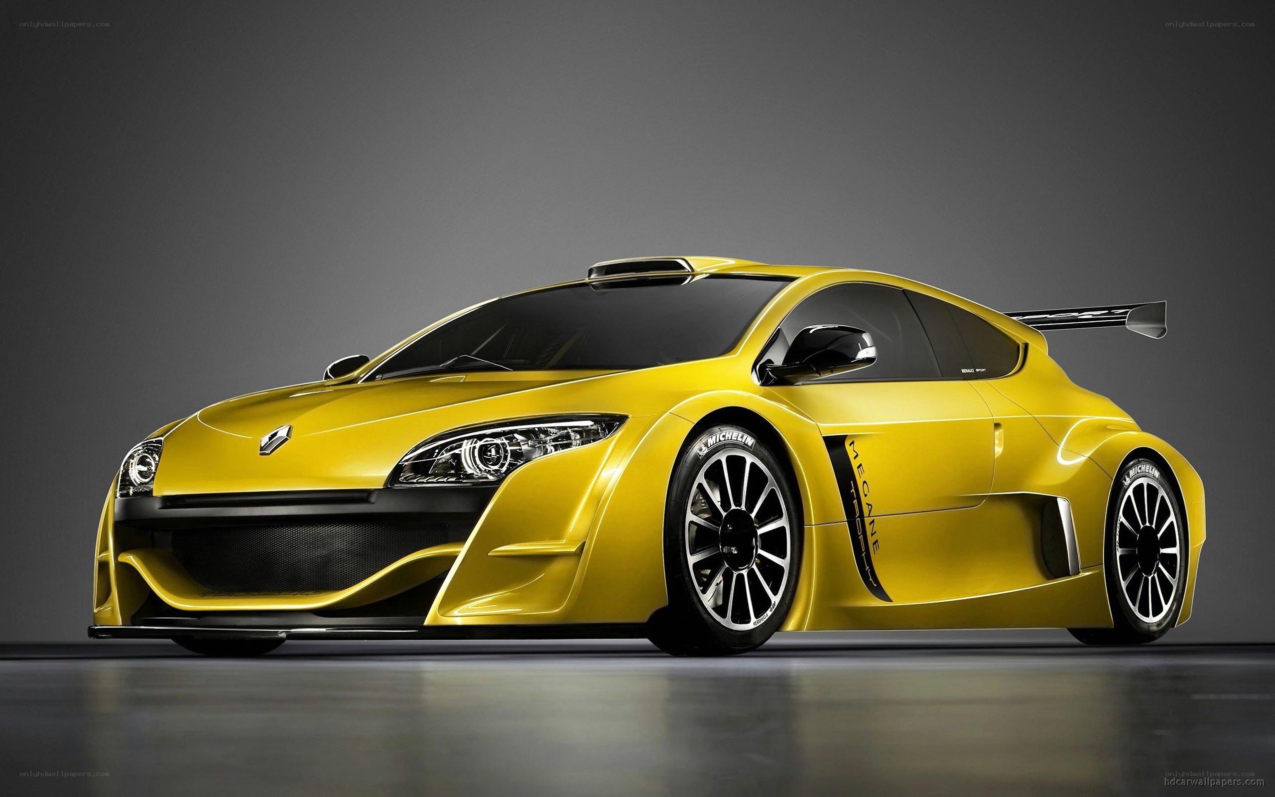 yellow race car concept