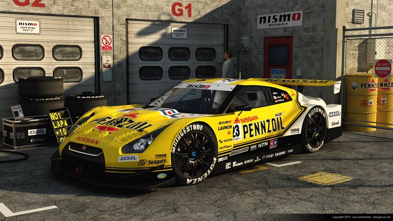 Yellow Race Car — Dramatic, Afternoon, 3d Render, Garage