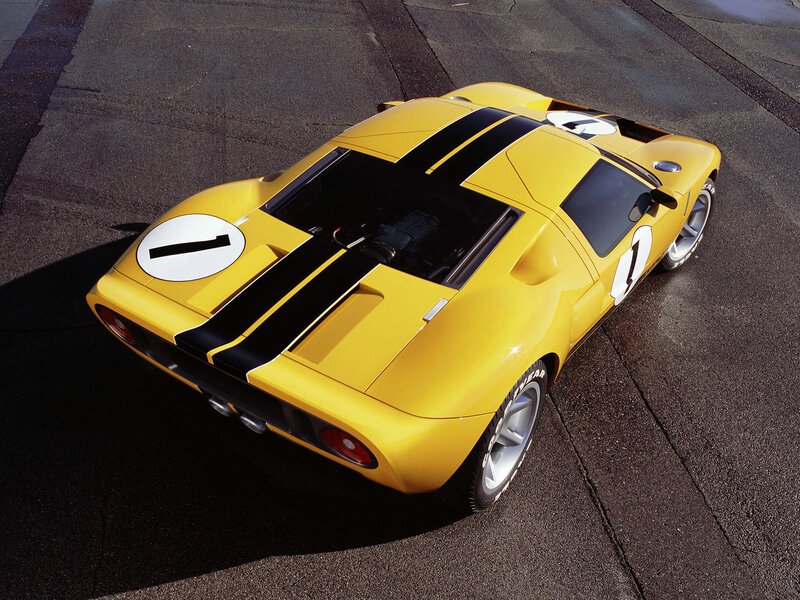 Yellow Race Car — Dramatic, Afternoon, Photograph, Black Stripes