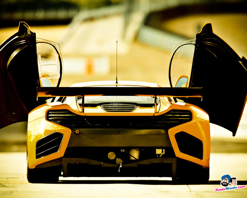 Yellow Race Car — Dramatic, Afternoon, Photograph, Open Doors
