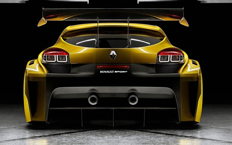 Yellow Race Car — Dramatic, Photograph, Rear Wing, Taillights