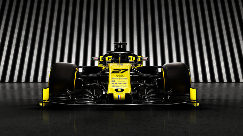 Yellow Race Car — Dramatic, Photograph, Wheels