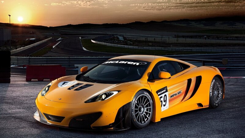 Yellow Race Car — Dramatic, Sunset, Photograph, Race Track, Racing Number, Black