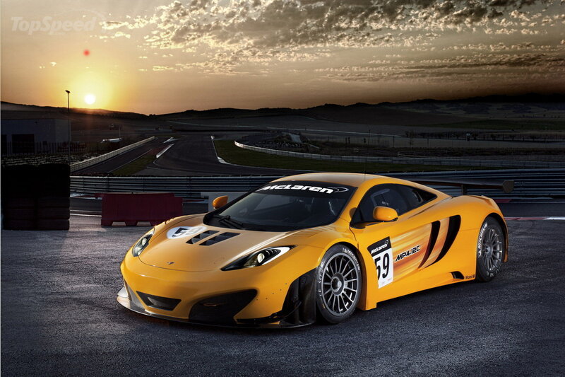 Yellow Race Car — Dramatic, Sunset, Photograph