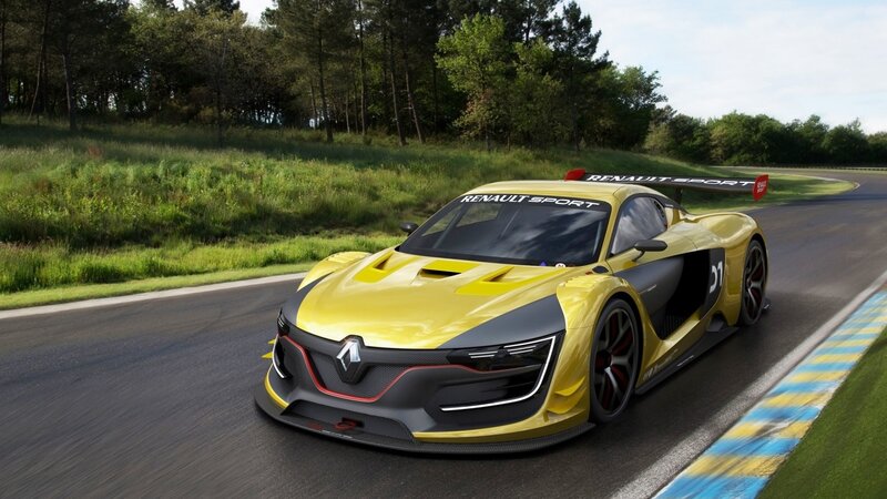 Yellow Race Car — Dynamic, Afternoon, 3d Render, Race Track