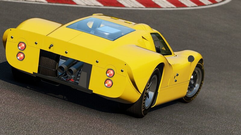 Yellow Race Car — Dynamic, Afternoon, 3d Render, Race Track, Tire