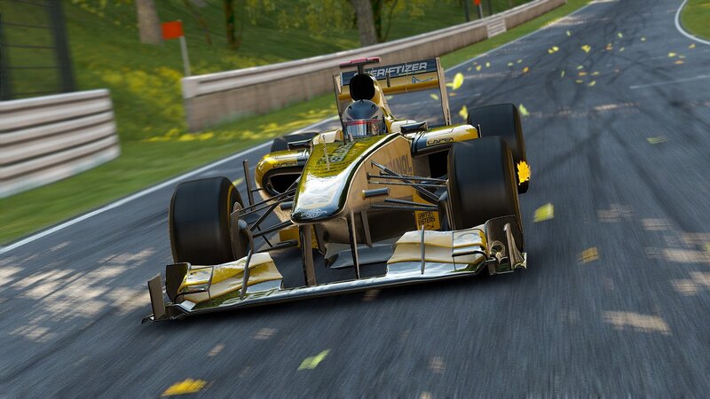 Yellow Race Car — Dynamic, Afternoon, 3d Render