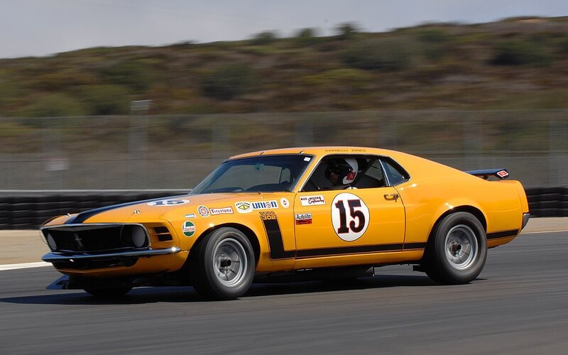 Yellow Race Car — Dynamic, Afternoon, Photograph, Driver, Race Track, Hills, Black