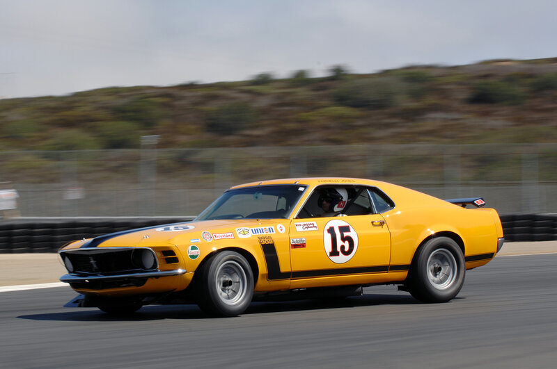 Yellow Race Car — Dynamic, Afternoon, Photograph, Driver, Race Track, Hills