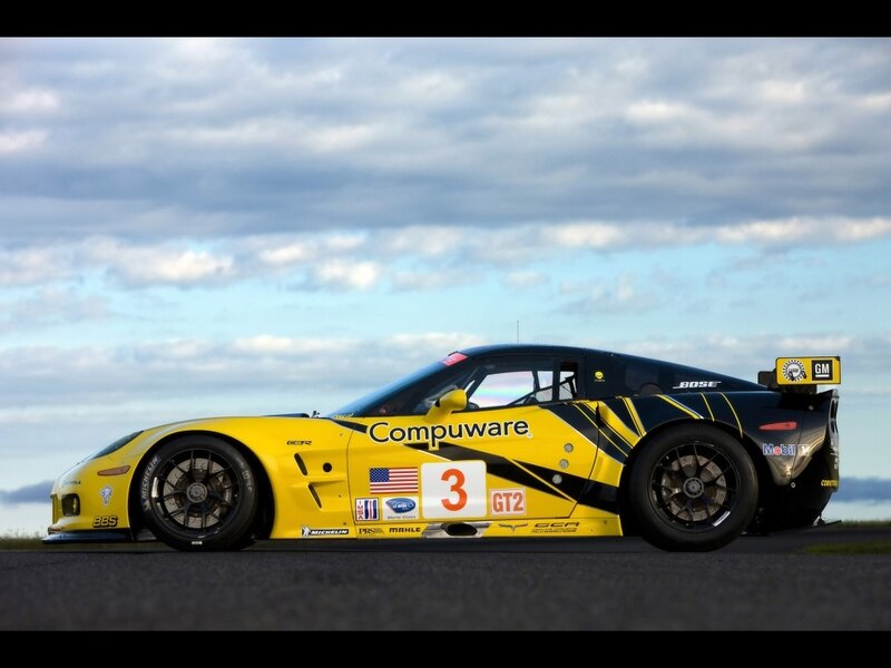 Yellow Race Car — Dynamic, Afternoon, Photograph, Race Car, Sky, Track