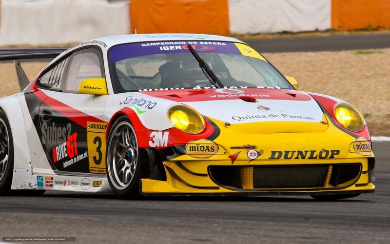 Yellow Race Car — Dynamic, Afternoon, Photograph, Race Track, Driver, Sponsors
