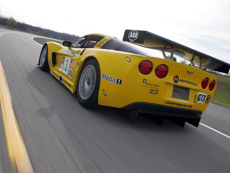Yellow Race Car — Dynamic, Afternoon, Photograph, Race Track, Tire