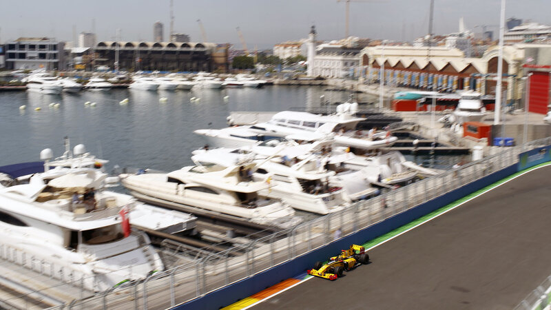 Yellow Race Car — Dynamic, Afternoon, Photograph, Yachts