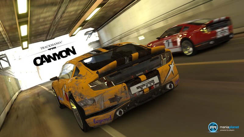 Yellow Race Car in Tunnel — Dynamic