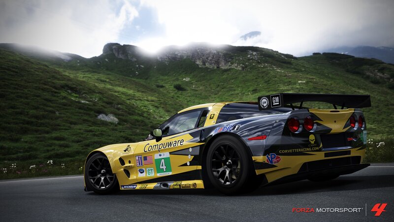 Yellow Race Car on Road