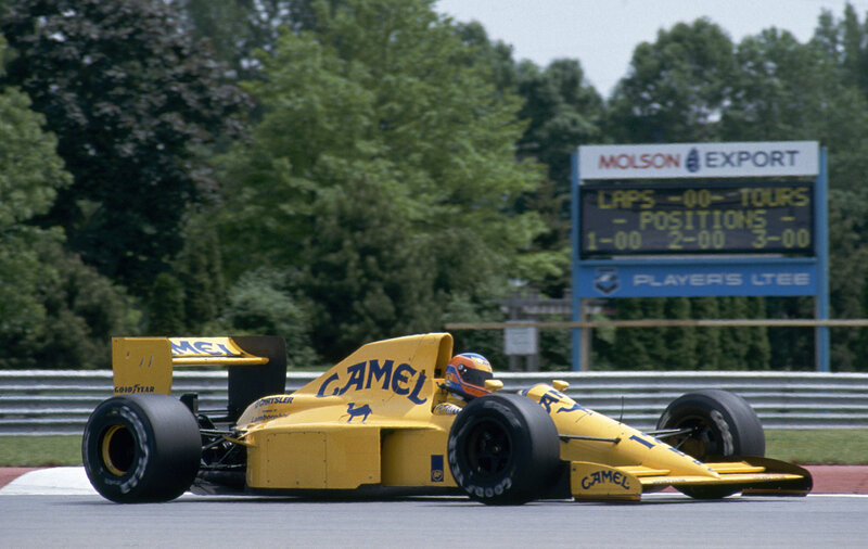 Yellow Race Car on Track — Active, Afternoon, Photograph, Driver