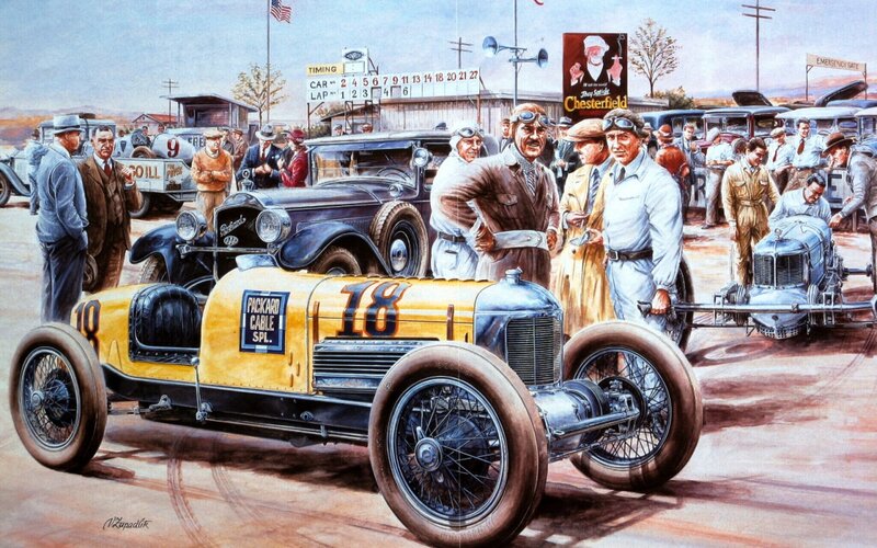 Yellow Race Car on Track — Active