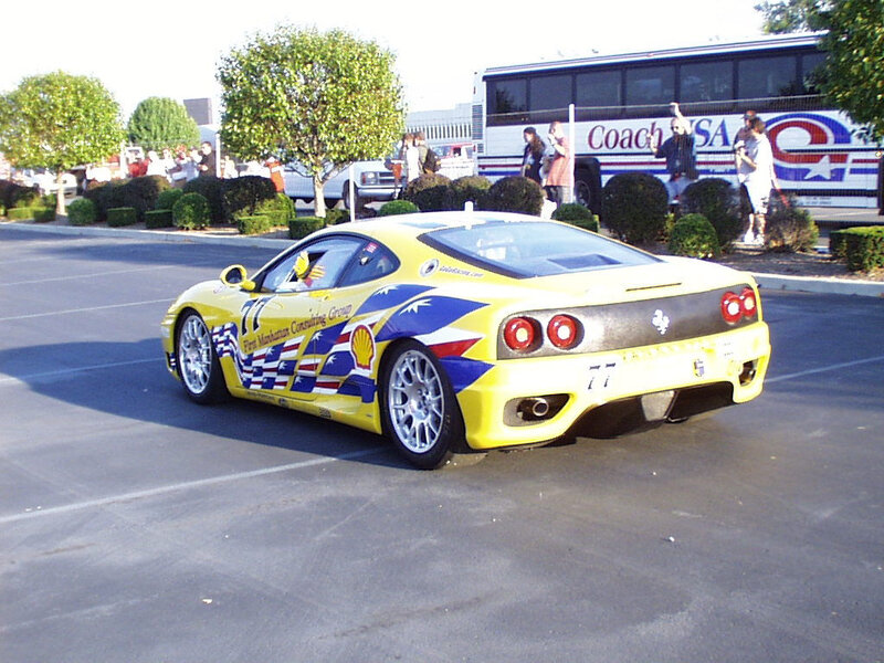 Yellow Race Car — Outdoor, Afternoon