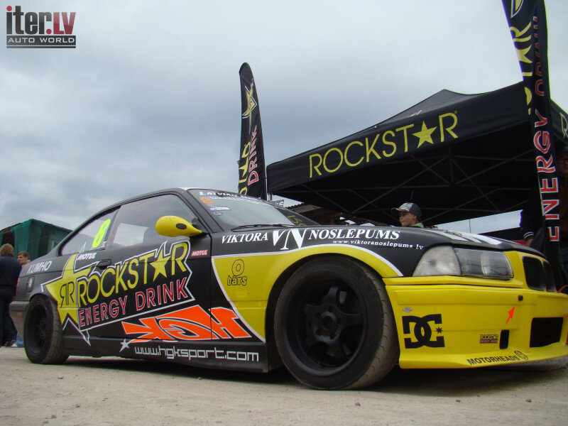 Yellow Race Car — Outdoor, Photograph