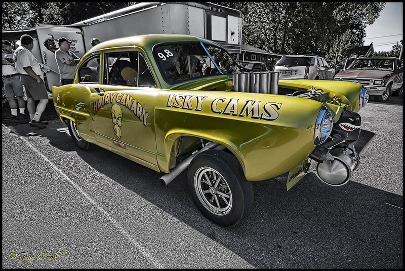 Yellow Race Car — Outdoor