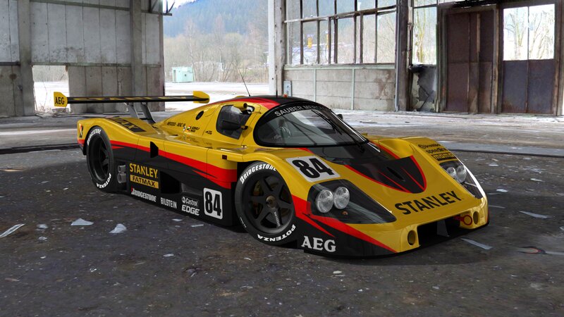 Yellow Race Car — Static, 3d Render