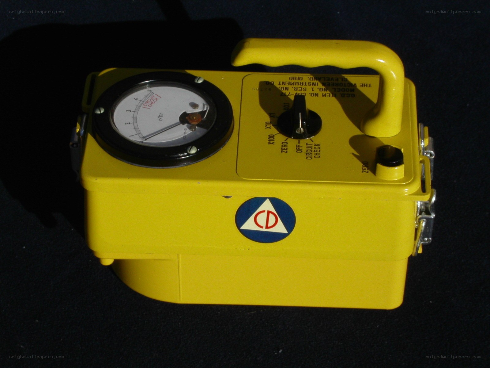 yellow radiation detector