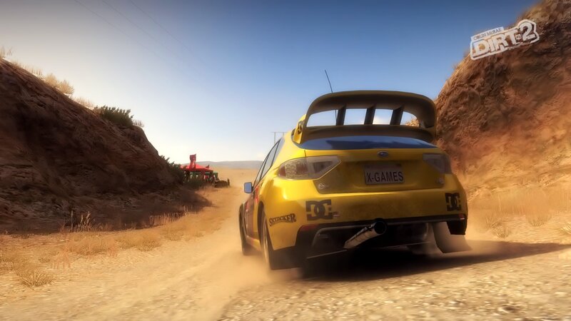 Yellow Rally Car — Action