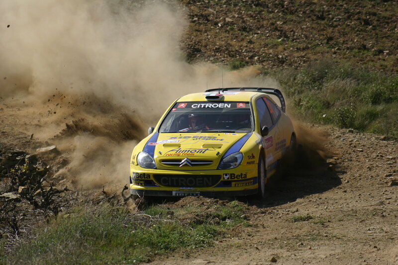Yellow Rally Car — Dynamic, Afternoon