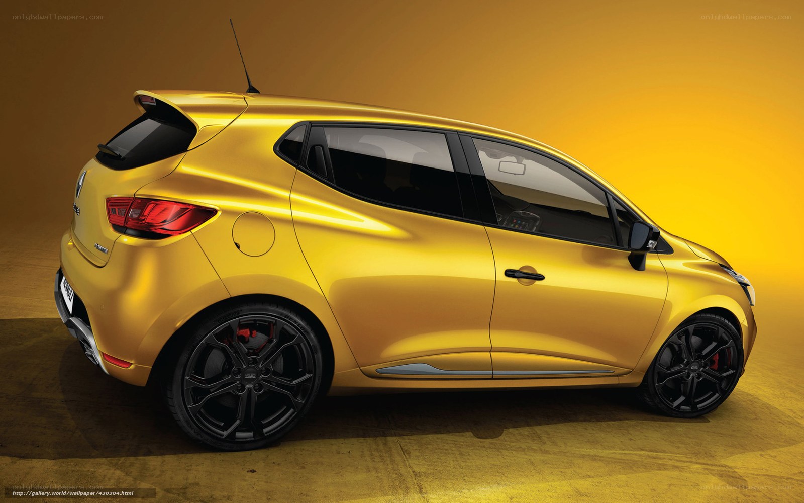 Yellow Renault Clio car