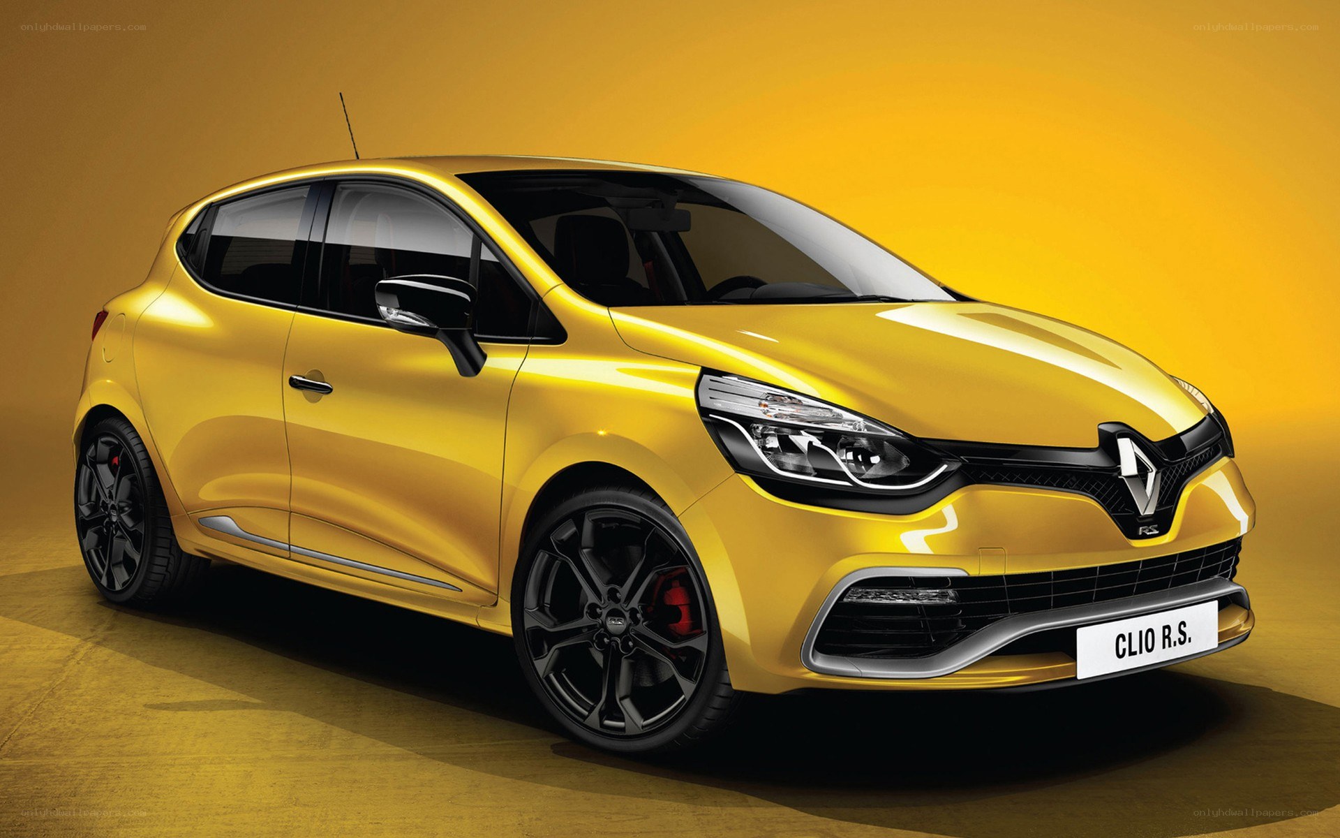 Yellow Renault Clio R.S.