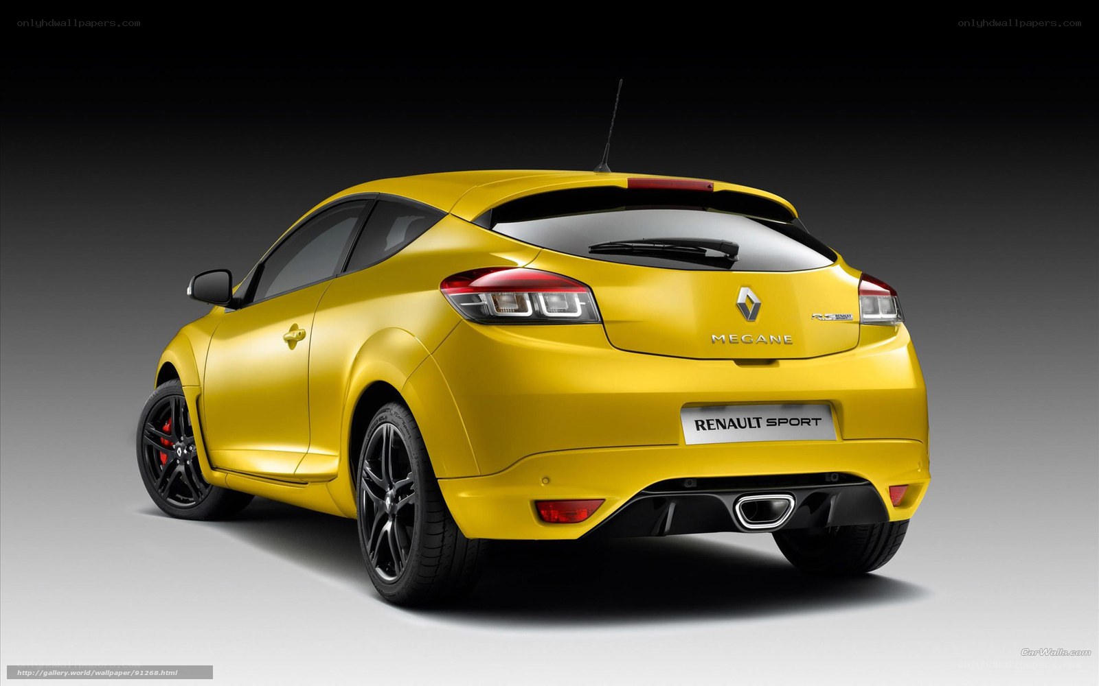 Yellow Renault Mégane RS
